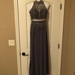 2 piece prom dress
